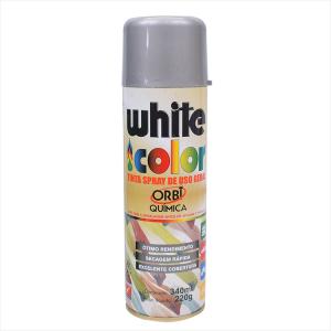 Tinta White Color Spray 340ml Alumínio 6695 Orbi Química 