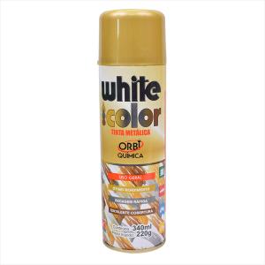 Tinta White Color Spray 340ml Ouro 8664 Orbi Química 