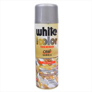 Tinta White Color Spray 340ml Prata 8666 Orbi Química 