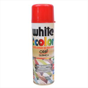 Tinta White Color Spray 340ml Vermelho 6694 Orbi Química