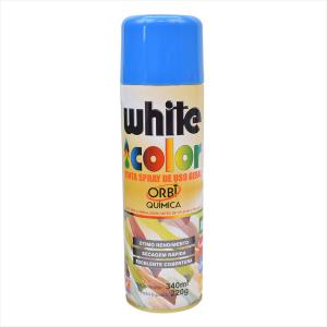Tinta White Color Spray 340ml Azul 6698 Orbi Química