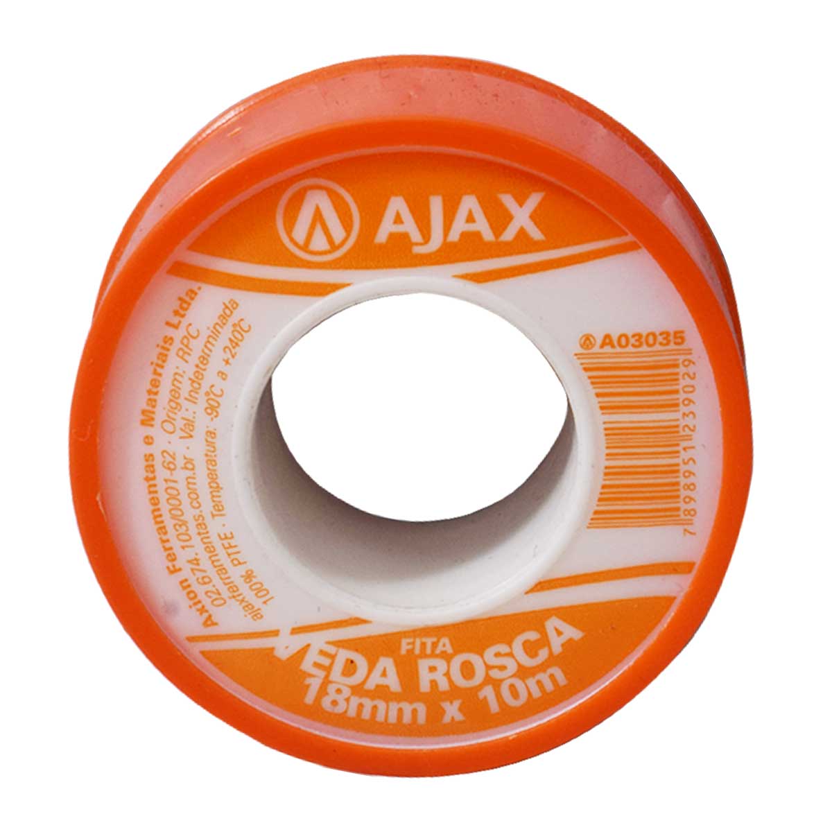 Fita Veda Rosca 18mm X 10m Ajax