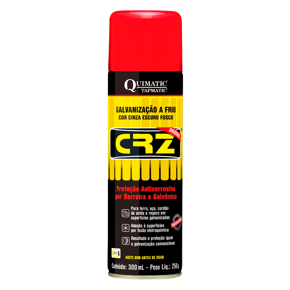  Spray Composto Galvanizado Frio DM1 CRZ 300ml Quimatic Tapmatic