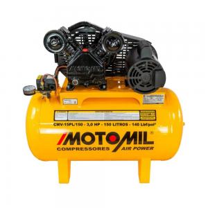 Compressor Profissional Leve 150/150L 140PSI 127/220v Power Motomil