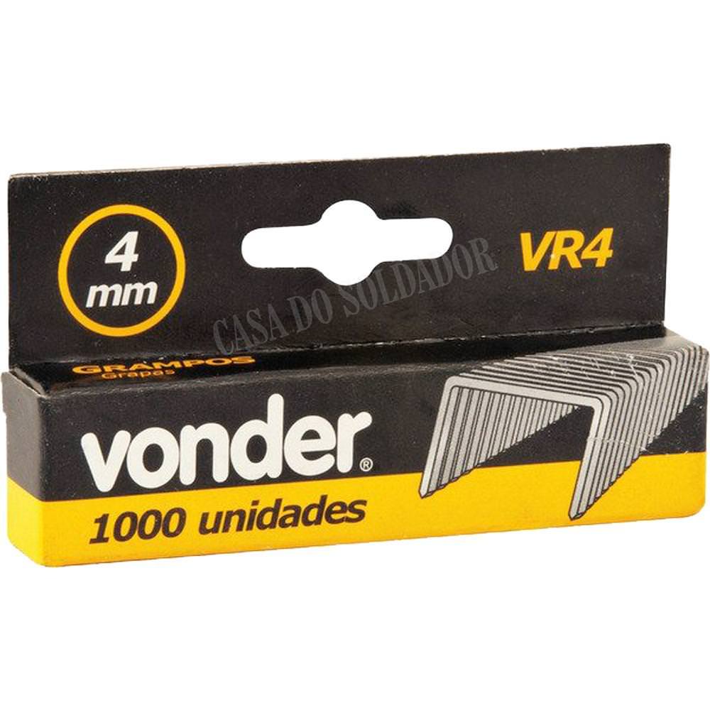 Grampo VR-4 4mm caixa c/ 1000 unidades - Vonder