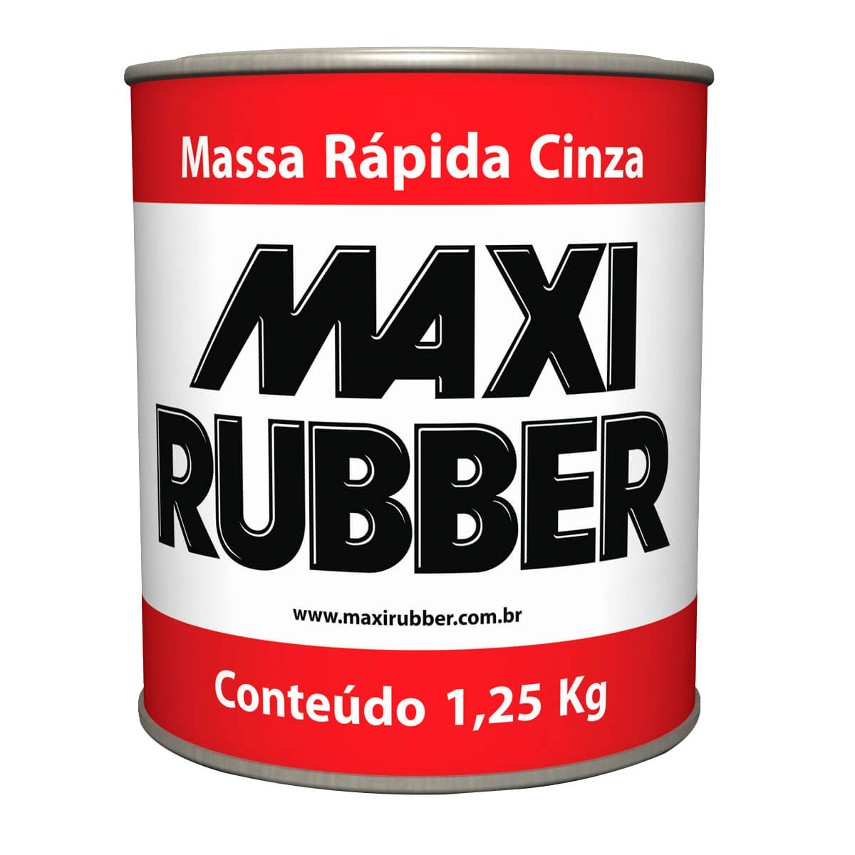 Massa Rápida Cinza 1,25Kg - Maxirubber
