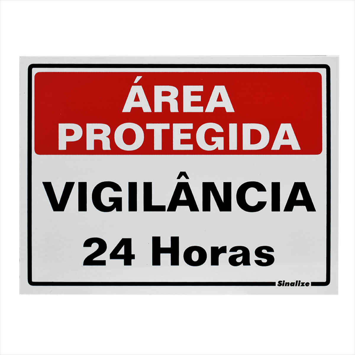 Placa em Poliestireno área Protegida 15 x 20cm Sinalize