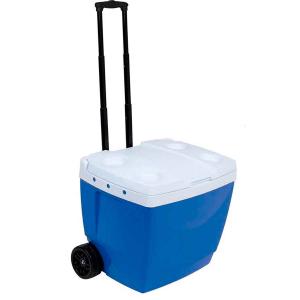 Caixa Térmica Cooler 42 Litros Azul com Rodas Mor