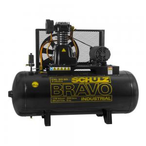 Compressor Bravo CSL 20/200L 175PSI 5CV Trifásico Schulz