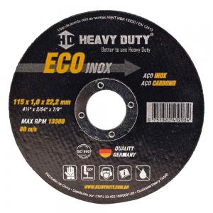 Disco de Corte Ecoinox 115x1mm Heavy Duty